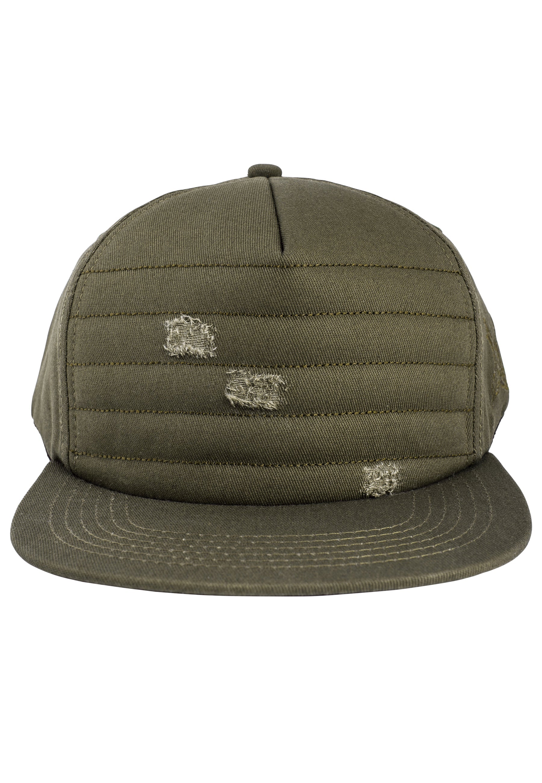 Raider-Vol-II-Snapback-Cap-Olive-Destroyed-Front