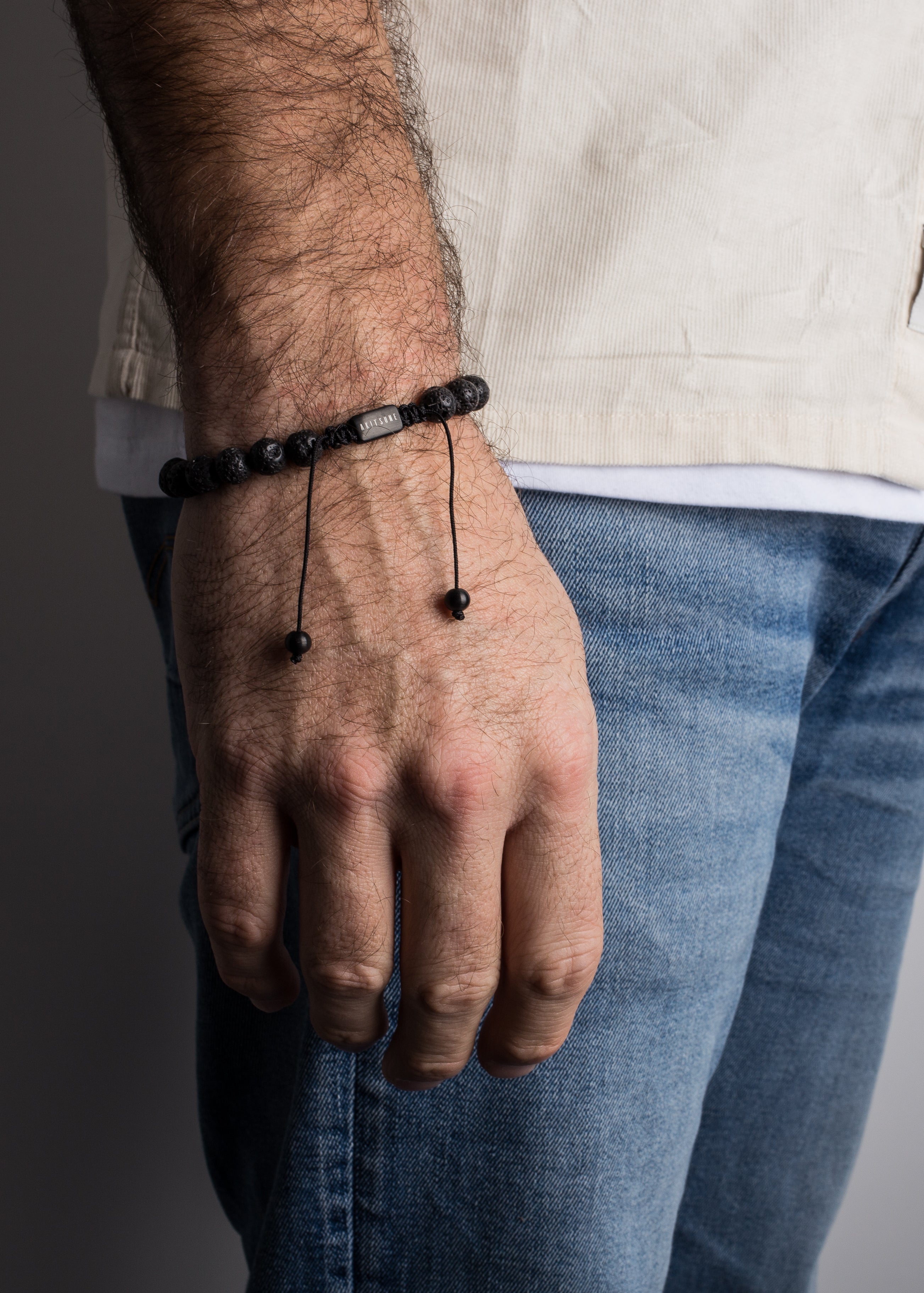 Venatio-Beaded-Bracelet-Black-Lava-Stone-Black-7